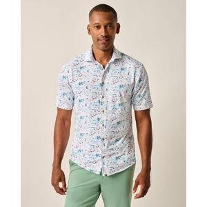 Short Sleeve Hangin' Out Button Down Shirt - Making Waves, Size: XXL